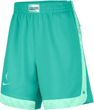 Nike New York Liberty Nike Womens WNBA Fleece Shorts in Green | HF6463-356