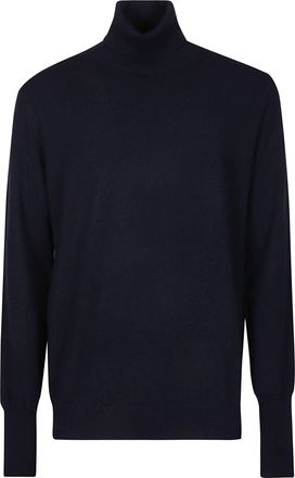 Ballantyne Plain Fine Knit Cashmere Turtleneck