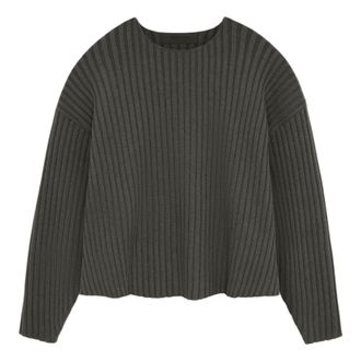 Fear of God (WMNS) Fear of God Essentials SS24 Raw Neck Sweater Ink 192SP244670F