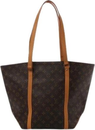 Louis Vuitton Pre-owned Sac Shopping - Dames - Vintage Shopper - Bruin - ONE Size - Leer - Vintage