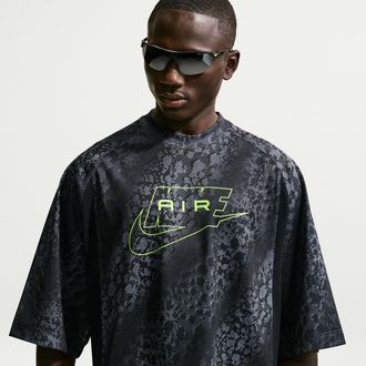 Nike Mens Air All-Over-Print Mesh Jersey in Grey | IM5576-070