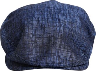 Dolce & Gabbana Blauw Katoen Stretch Newsboy Pet