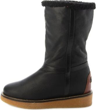 Ferragamo Shearling-Trim Boots, Size 10