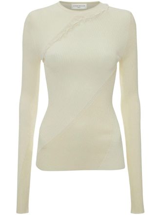 Victoria Beckham Top Spiral - Toni neutri