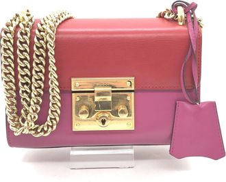 Gucci Padlock Crossbody Shoulder Bag In Womens Pink (Pre-Owned)