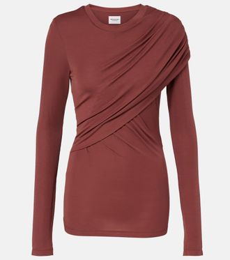 Isabel Marant Dressi draped jersey top
