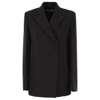 Sportmax Jassen, Dames, Zwart, XS, Wol, Esule Blazer