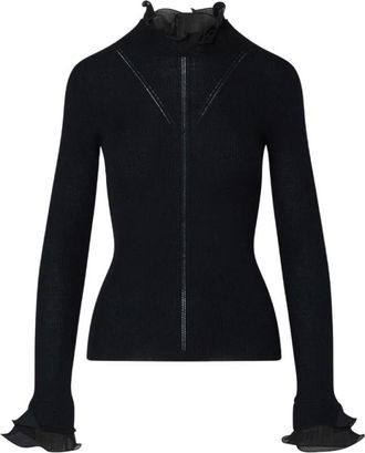 Liu Jo Truien & Vesten, Dames, Zwart, M, Trui met col