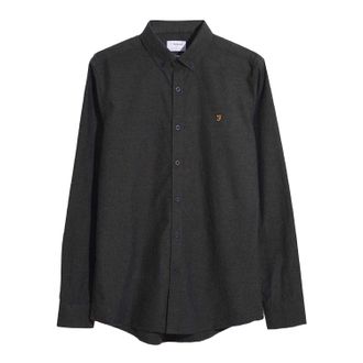 Farah Heren Steen Slim Overhemd (Groen)