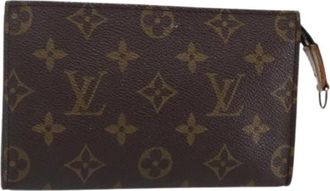 Louis Vuitton Pre-owned Canvas Pouch - Dames - Vintage Clutch - Bruin - ONE Size - Vintage