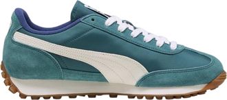 Puma Heren Easy Rider Vintage Leren Lage Sneakers (Emerald/Wit)