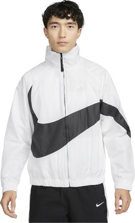 Nike Swoosh Large LOGO Woven Windproof Stand Collar Casual Sports Jacket Asia Edition White AR3133-100
