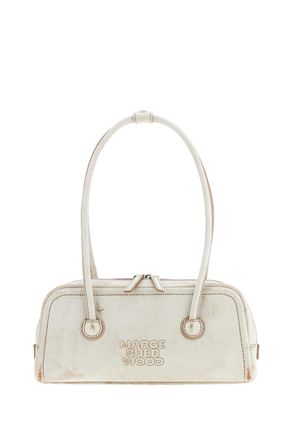 Margesherwood East-West Soft Leather Shoulder Bag with Aged Finish