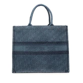 Dior Pre-owned Tote Bags, female, Blue, Size: ONE SIZE Pre-owned Denim Tote