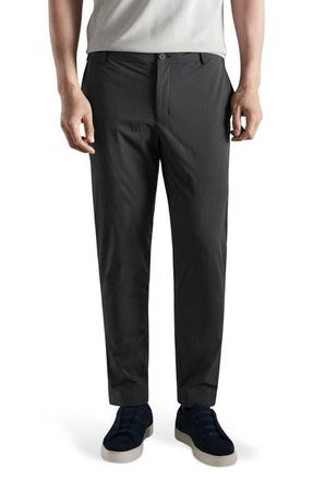 Mango Water Repellent Slim Fit Pants in Dark Heather Grey at Nordstrom, Size 34