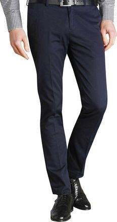 Merc Mens Winston 34l Chino Trousers, Blue (Navy), W32/L34