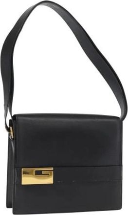 Gucci Pre-owned Vintage Schoudertas - Dames - Vintage Schoudertas - Zwart - ONE Size - Leer - Vintage