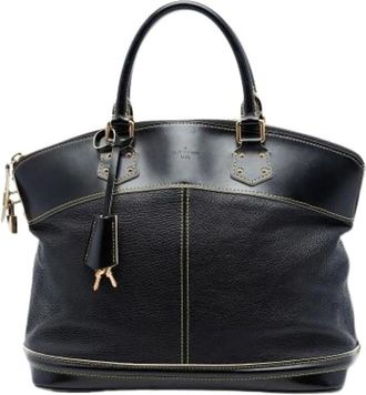 Louis Vuitton Pre-owned Handbags, female, Black, Size: ONE SIZE Pre-owned Lockit PM Handbag