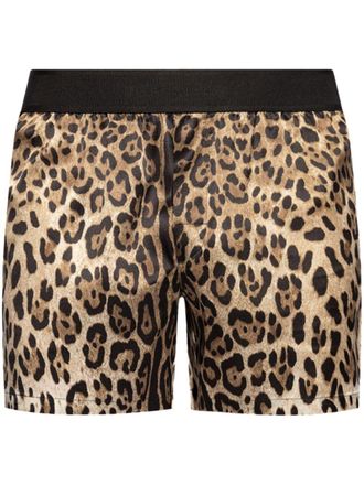 Dolce & Gabbana Boxer leopardati - Marrone