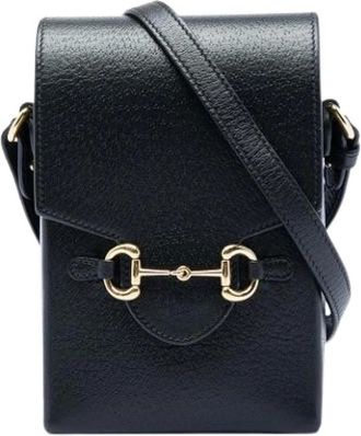 Gucci Pre-owned Vintage Crossbody Bag - Dames - Pre-owned - Zwart - Maat: ONE Size Zijde