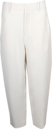 Isabel Marant Cropped Trousers in Ivory Acetate