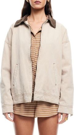 Lioness Workwear Water Repellent Cotton Jacket in Stone at Nordstrom, Size X-Large