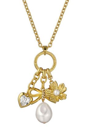 Ted Baker Isadora Charm Pendant Necklace in Metallic Gold at Nordstrom