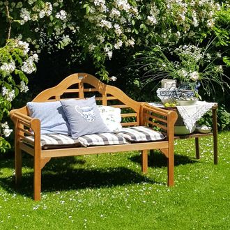 Deuba Casaria Banco De Jard&iacute;n De Madera Maciza De Eucalitpto Con Certificado Fsc marlboro Para 2 A 3 Personas Para Terraza Patio Balc&oacute;n Muebles Exterior 134