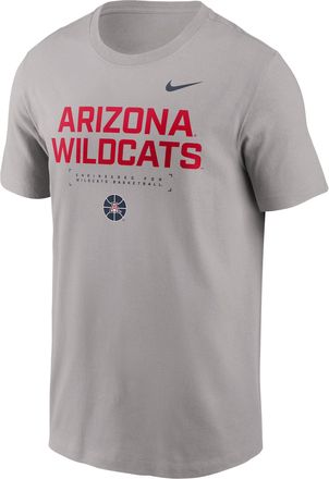 Nike Arizona Courtside Basketball Nike Mens Dri-FIT College T-Shirt in Grey | 02ET09TUAN-4V1