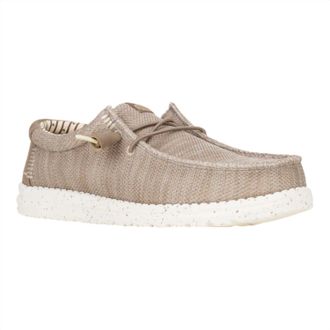 Hey Dude Mens Wally Stretch Sox Loafers In Tan