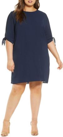Kiyonna Manhattan Shift Dress in Nouveau Navy at Nordstrom, Size 1X