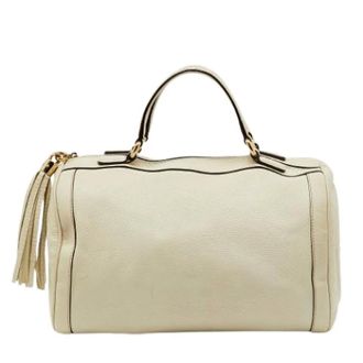 Gucci Pre-owned Handbags, female, White, Size: ONE SIZE Pre-owned Leather Handbag