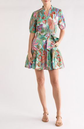 Vince Camuto Balloon Sleeve Minidress in Aqua at Nordstrom Rack, Size 14