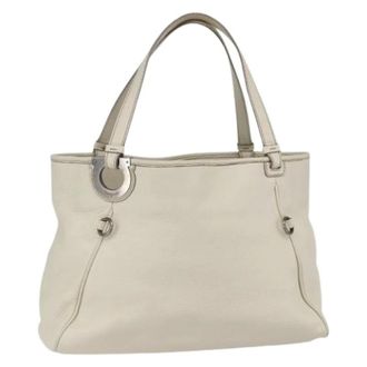Ferragamo Pre-owned Tote Bags, female, White, Size: ONE SIZE Pre-owned Tote Bag