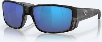 Costa Unisex Tuna Alley Ocean Polarized Sunglasses In Matte Tiger Shark Blue Mirror
