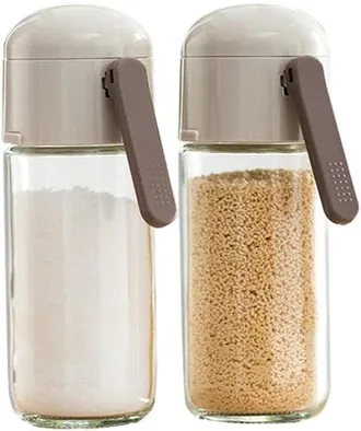 OEM Set Di Saliera E Pepiera (2 Pezzi) Saliera Resistente Allumidit&agrave; Con Coperchio In Plastica Dispenser Di Spezie Ricaricabile Per Cucina E Viaggi