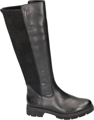 Remonte Schoenen, Dames, Zwart, 37 EU, Leer, D2S74-00 Hoge Laars