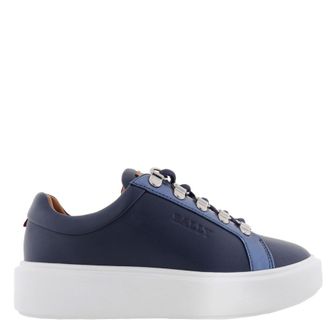 Bally Asaka Leather Low-Top Sneakers, Brand Size 35.5 ( US Size 5 )