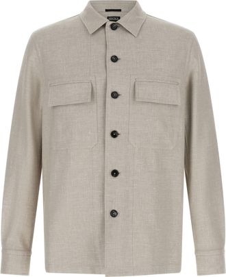 Ermenegildo Zegna Linen Mens Blouse