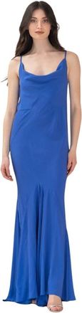 Erika Cavallini Semi Couture Donna, Abiti, Blu, L, new