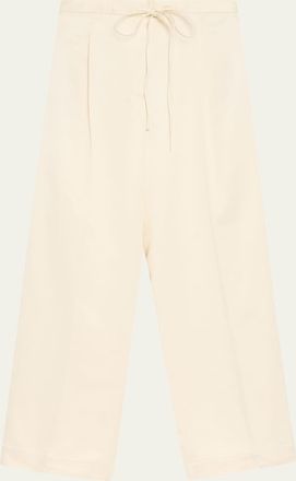 Róhe Satin Drawstring Trousers