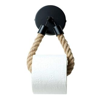 OEM Portarrollos De Papel Higi&eacute;nico Con Estante Negro De Pared - Decoraci&oacute;n De Ba&ntilde;o Vintage - Para El Hogar Y El Hotel