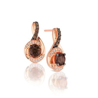 Le Vian Ladies Nude Palette Drop Earrings set in 14K Strawberry Gold TQML 28