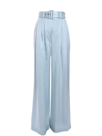 Zimmermann pleated silk trousers - women - Silk - 3 - Blue