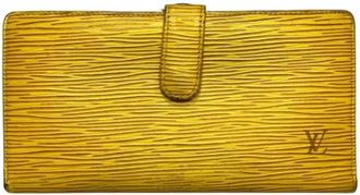 Louis Vuitton Pre-owned Epi Long Wallet - Dames - Vintage Accessoires - Geel - ONE Size - Leer - Vintage