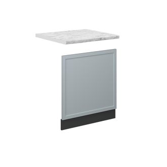 Vicco Panel Frontal Fame-line, Azul Claro-gris, 60 Cm, Et M&aacute;rmol