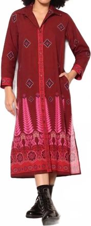 Maude Eliza Dress In Geo Ferns
