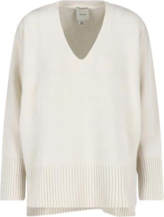 Calvin Klein V-neck Ribbed-trim Sweater