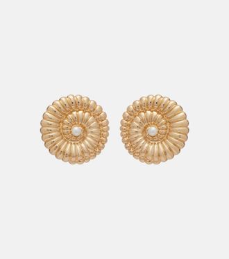 Self Portrait Faux pearl-embellished earrings