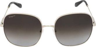 Ferragamo Grey Gradient Square Ladies Sunglasses SF300S 041 59